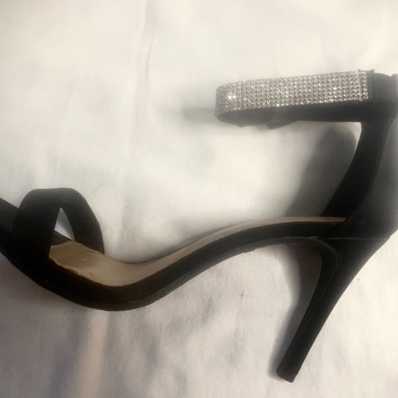 Christian Siriano Black Stiletto Sandal Special Occasion Shoes Size 8 1/2 - Picture 3 of 14